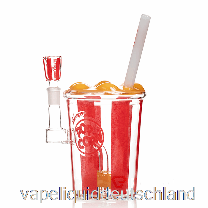 Hanf-Popcorn-XL-Bong, Rote Vape-Flüssigkeit
